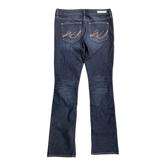 Express Zelda Barely Bootcut slim fit ultra low rise flare Jeans sz 6R, 017 - Picture 2 of 2